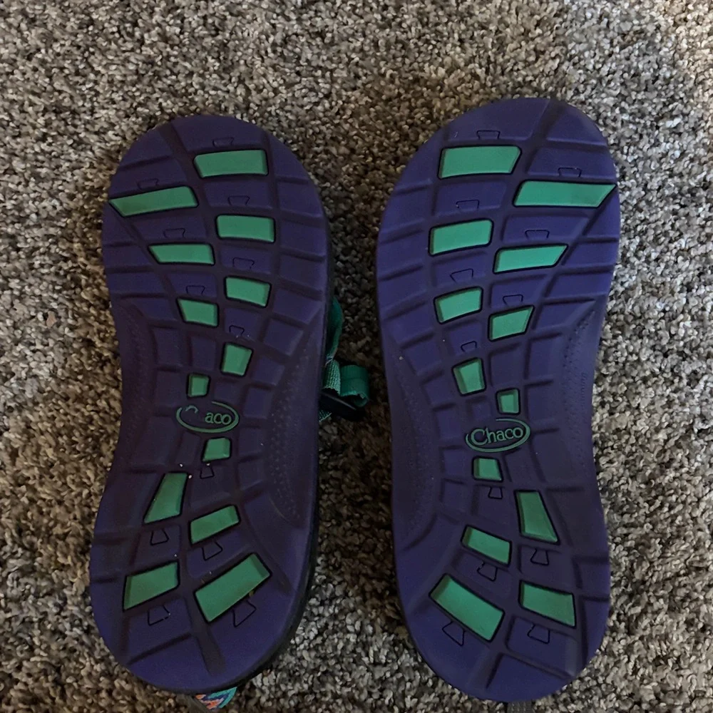 Rare Chaco Women's Z/2 Classic Sandals Teal Black Multicolor Size 8